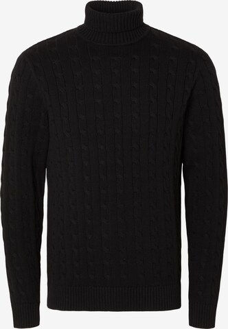 SELECTED HOMME Sweater in Black: front