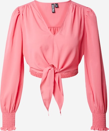 PIECES Blouse 'Hasos' in Pink: front