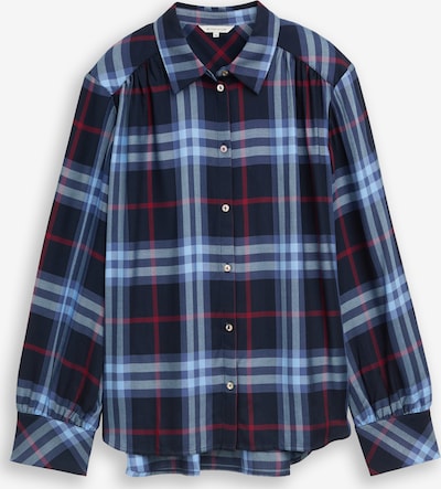 TOM TAILOR Pusero värissä laivastonsininen / vaaleansininen / punainen, Tuotenäkymä