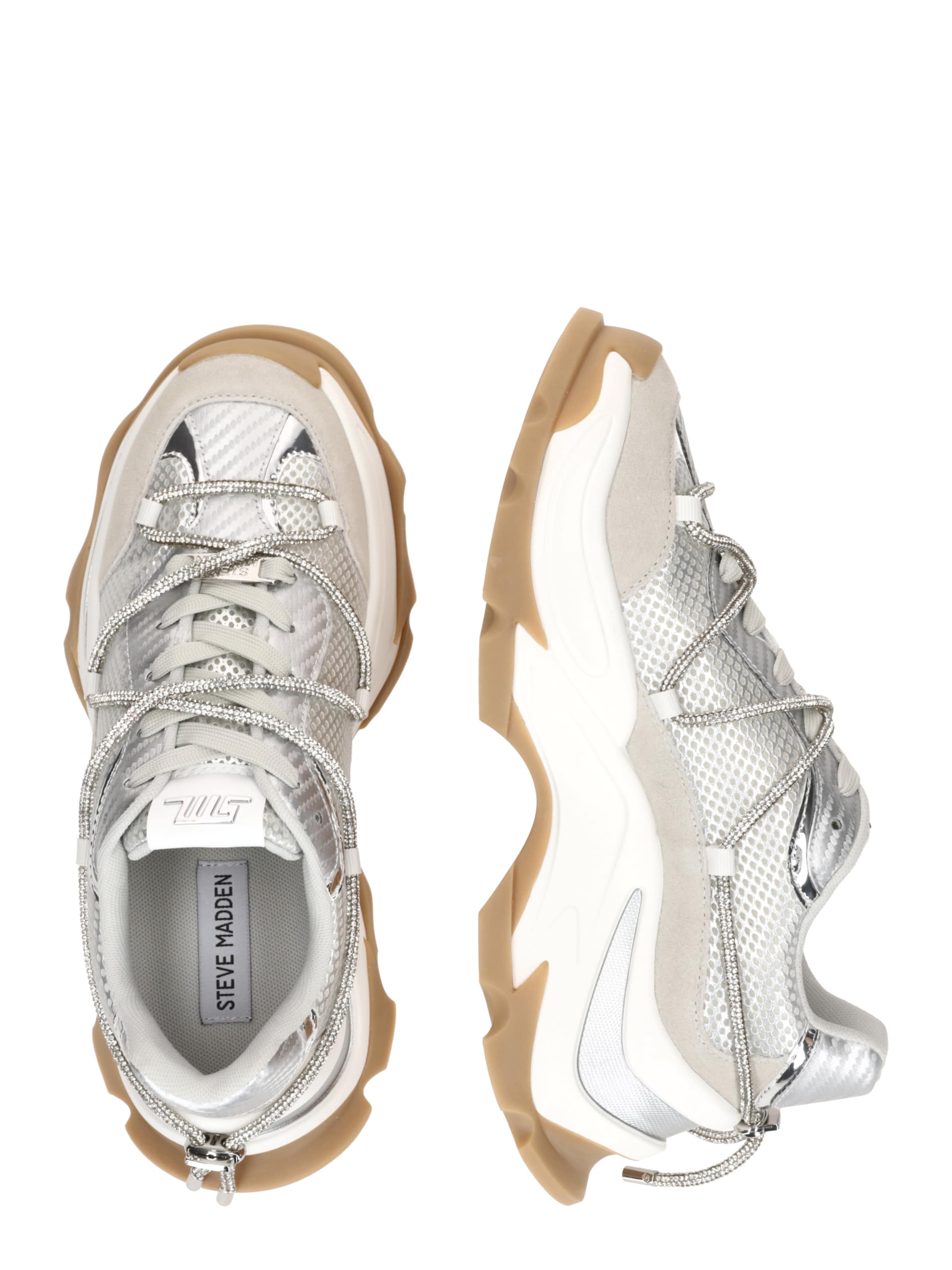 STEVE MADDEN Ниски маратонки 'Z Nation' в сребърно