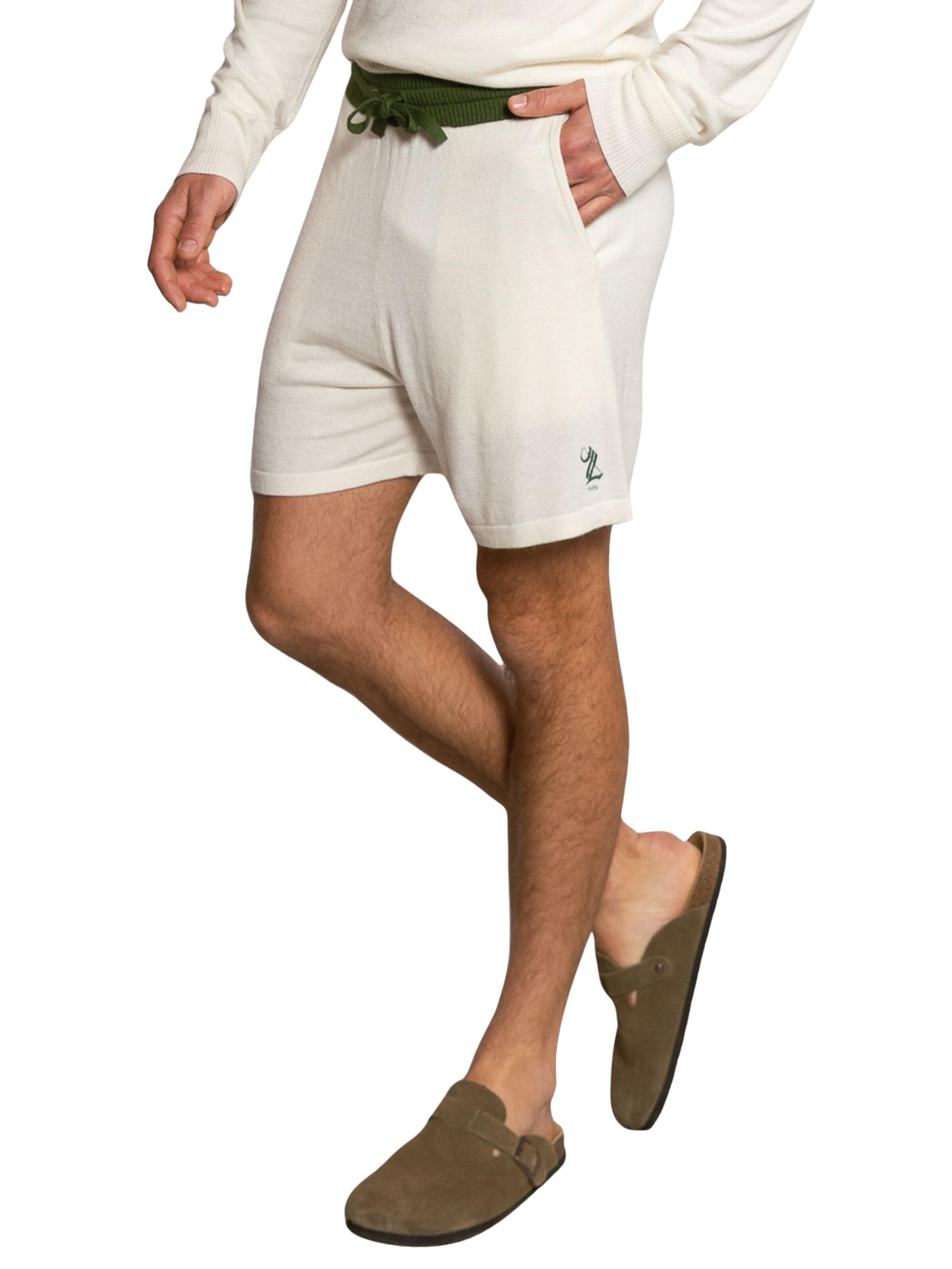 Pyjama court 'Bamboo' LDB en blanc