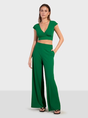 Loosefit Pantalon 'Pitta' PAIN de SUCRE en vert