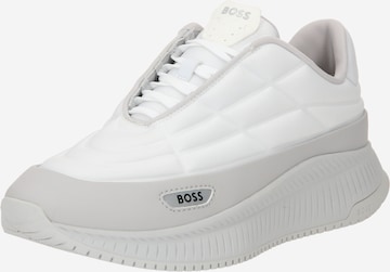 BOSS Black - Sapatilhas baixas 'EVO Runn' em branco: frente