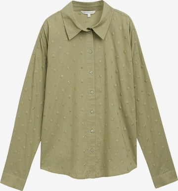 TOM TAILOR DENIM Блузка в Зеленый: спереди