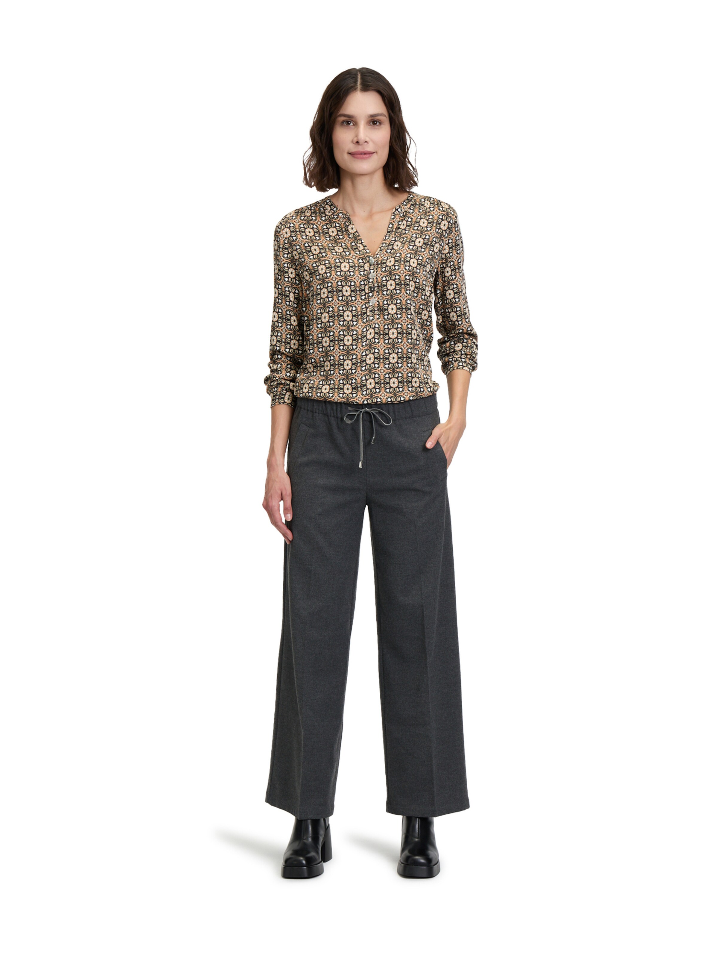 Camicia da donna di Cartoon in marrone