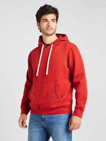 TOMMY HILFIGER Μπλούζα φούτερ 'ESSENTIAL' σε κόκκινο: μπροστά