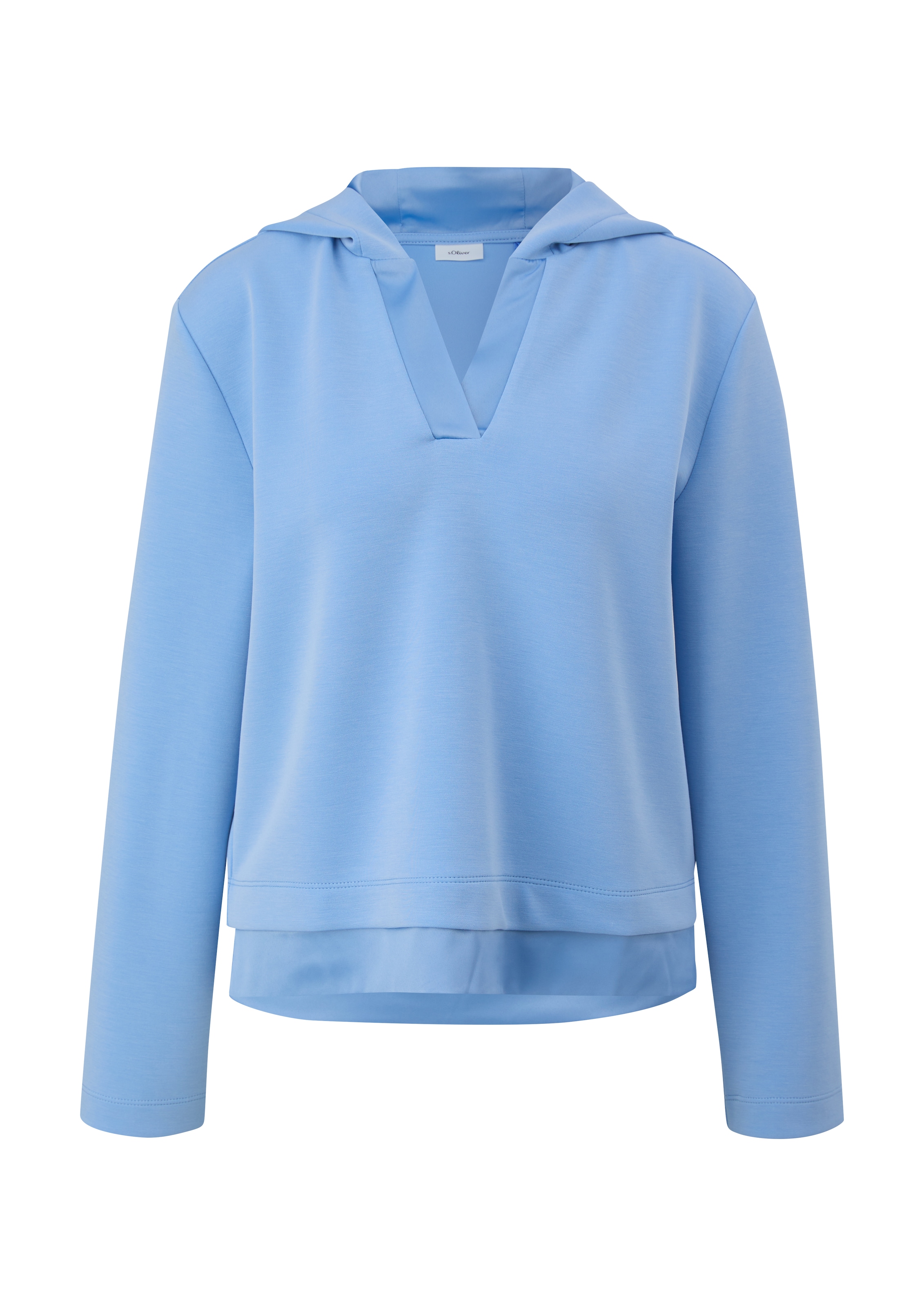 Sweat-shirt s.Oliver BLACK LABEL en bleu : devant