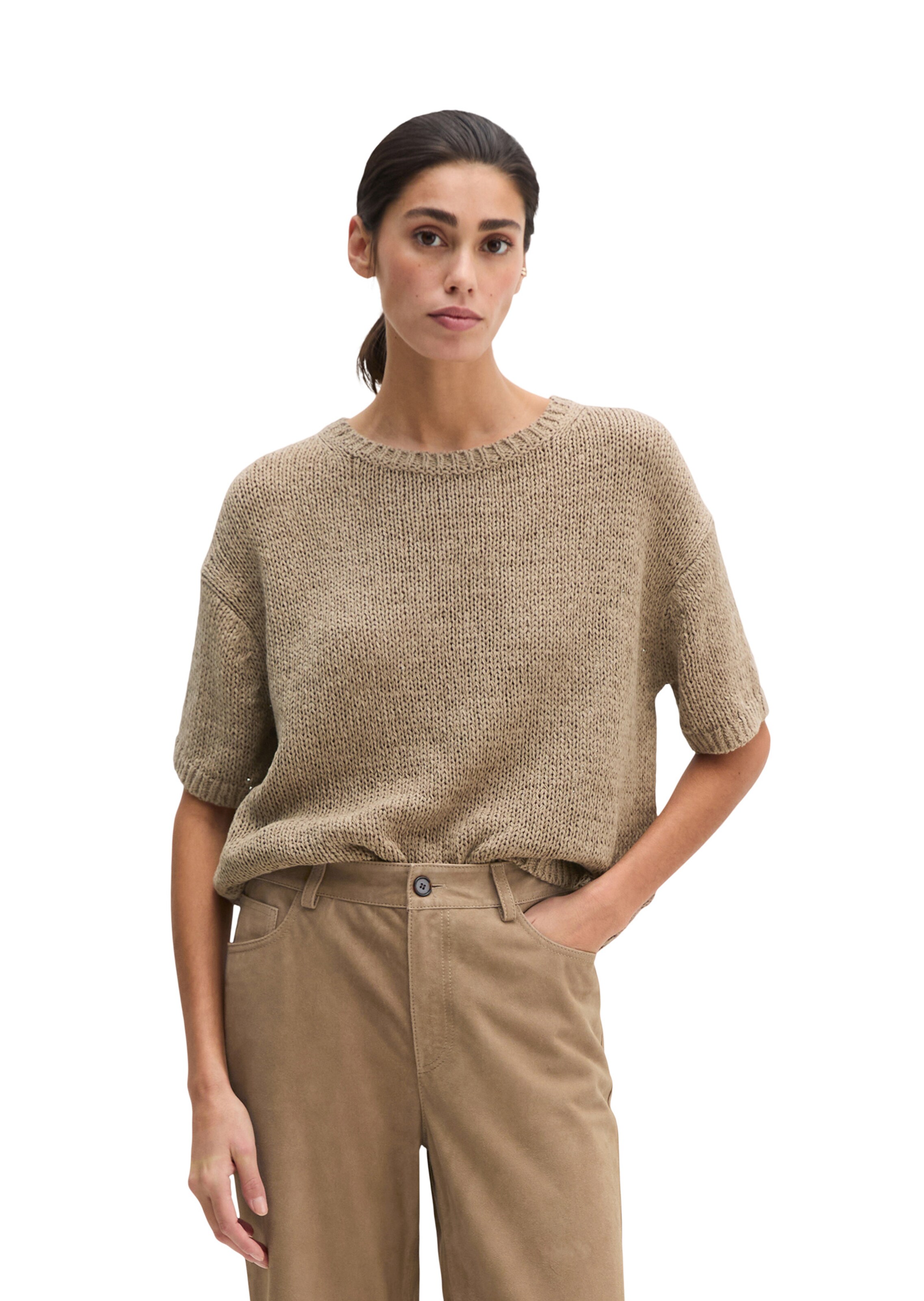 Marc O'Polo Pullover in Braun: Vorderseite