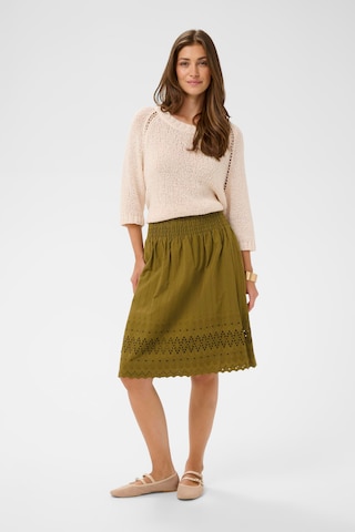 Cream Skirt 'CRJana' in Green