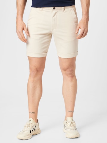 JACK & JONES Szabványos Chino nadrág 'Dave' - szürke: elől