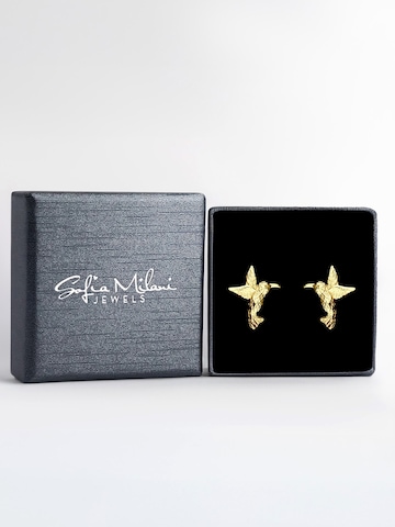 Sofia Milani Earrings 'Hammered Hummingbird' in Gold