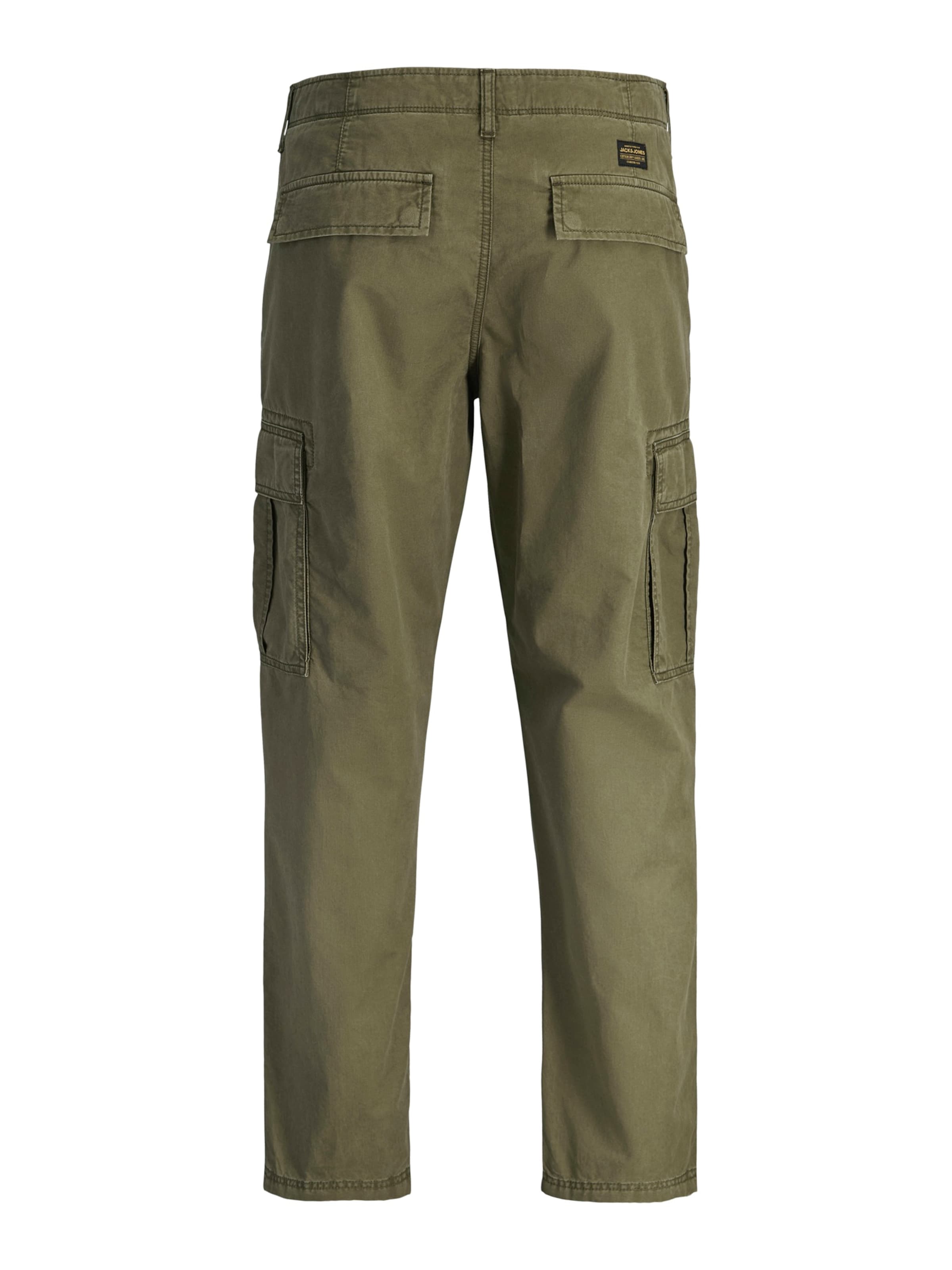 JACK & JONESregular Cargo hlače 'JPSTKANE FRANK' - zelena boja