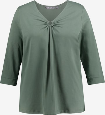 T-shirt Ulla Popken en vert : devant