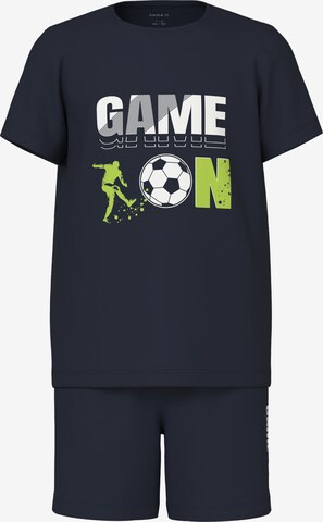 Pyjama 'Game on football' NAME IT en bleu : devant