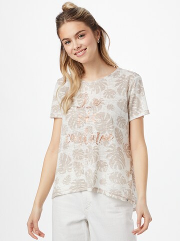 Key Largo T-Shirt 'Save' in Beige: predná strana