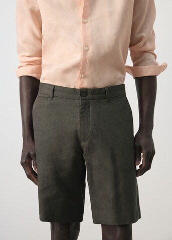 MANGO MAN Slim fit Pants 'Carp' in Brown