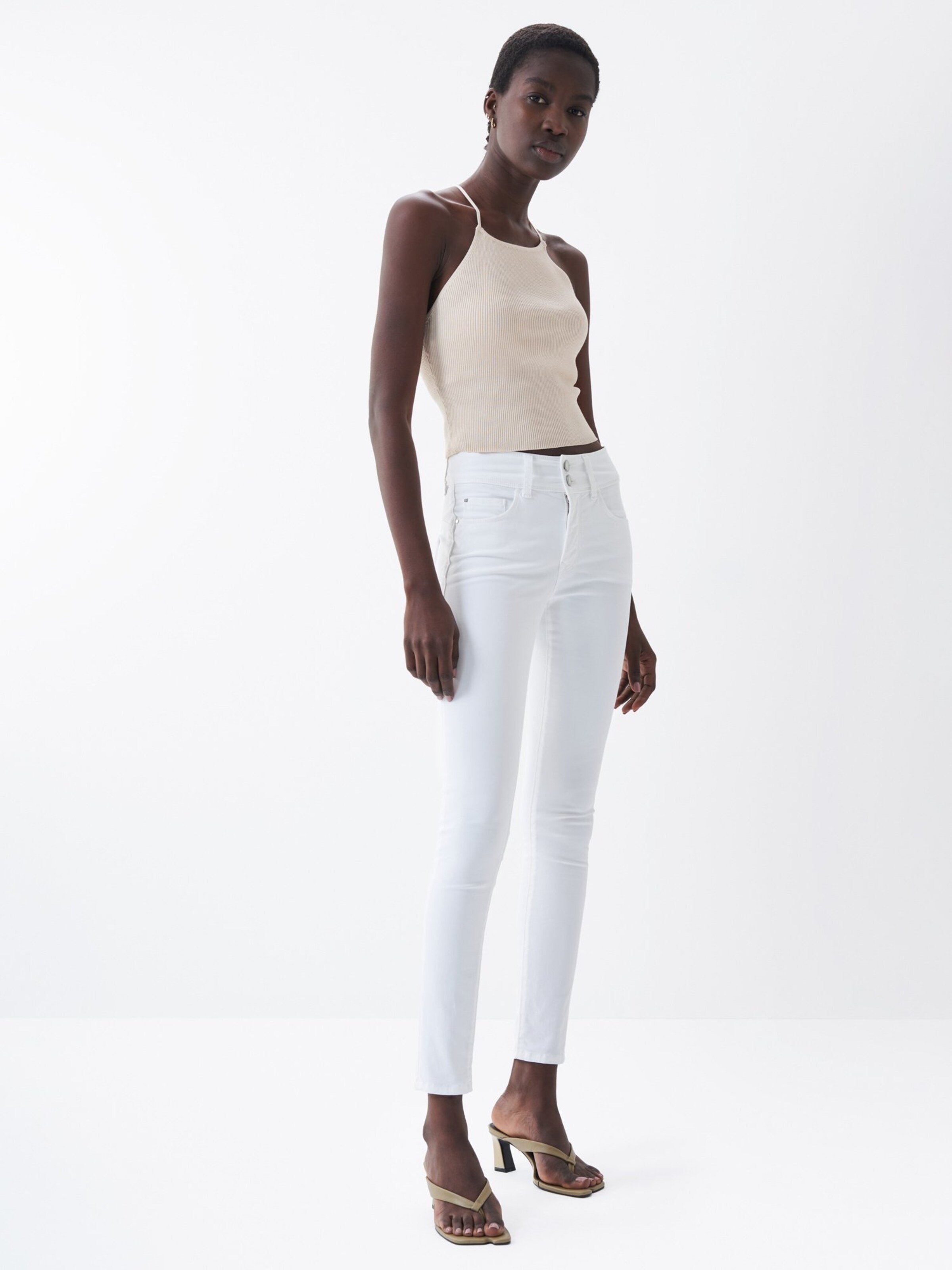 Salsa Jeans Skinny Vaquero Secret en Blanco ABOUT YOU