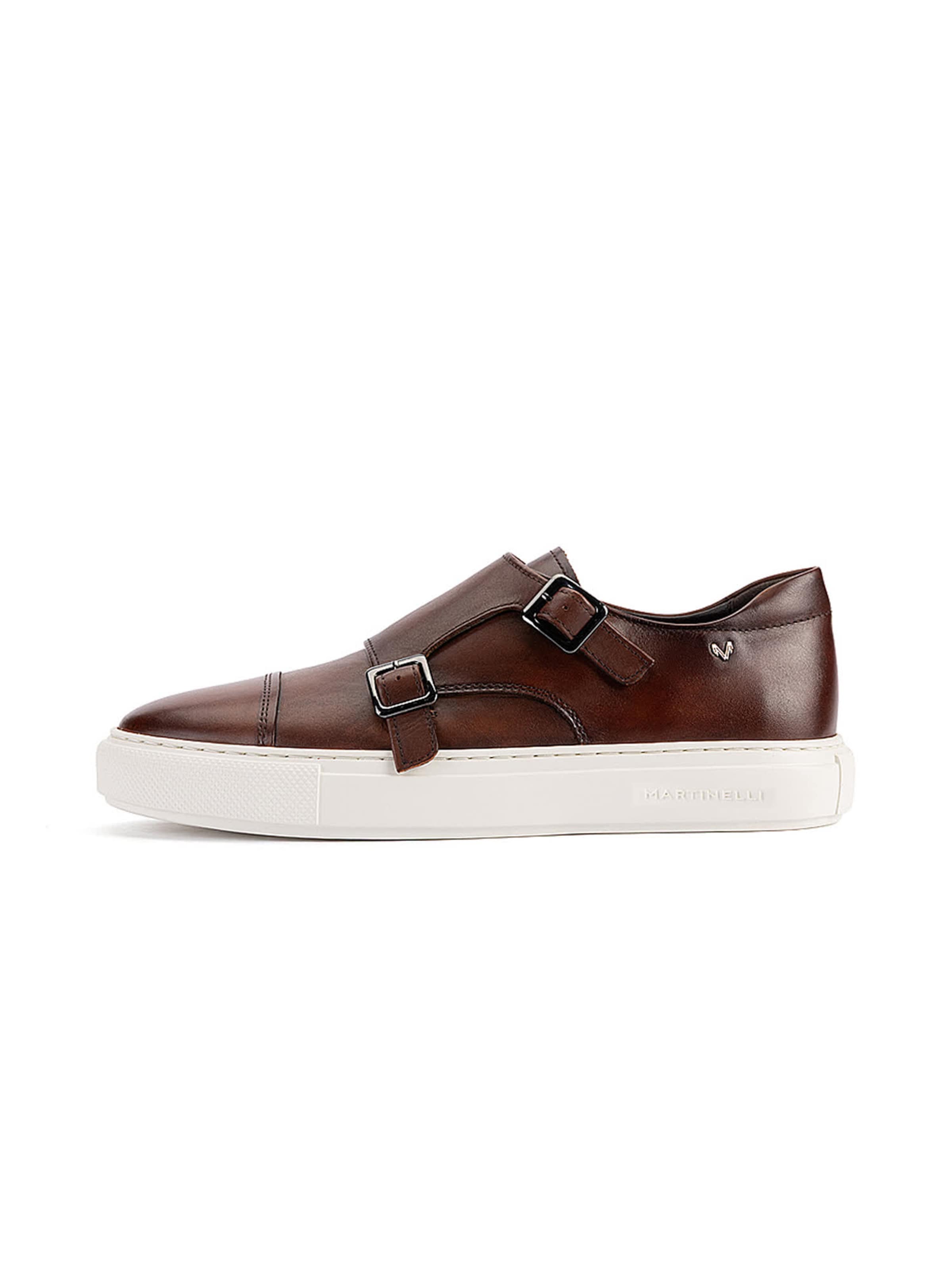 Martinelli - Zapatillas deportivas bajas 'Hastings' en marrón: frente