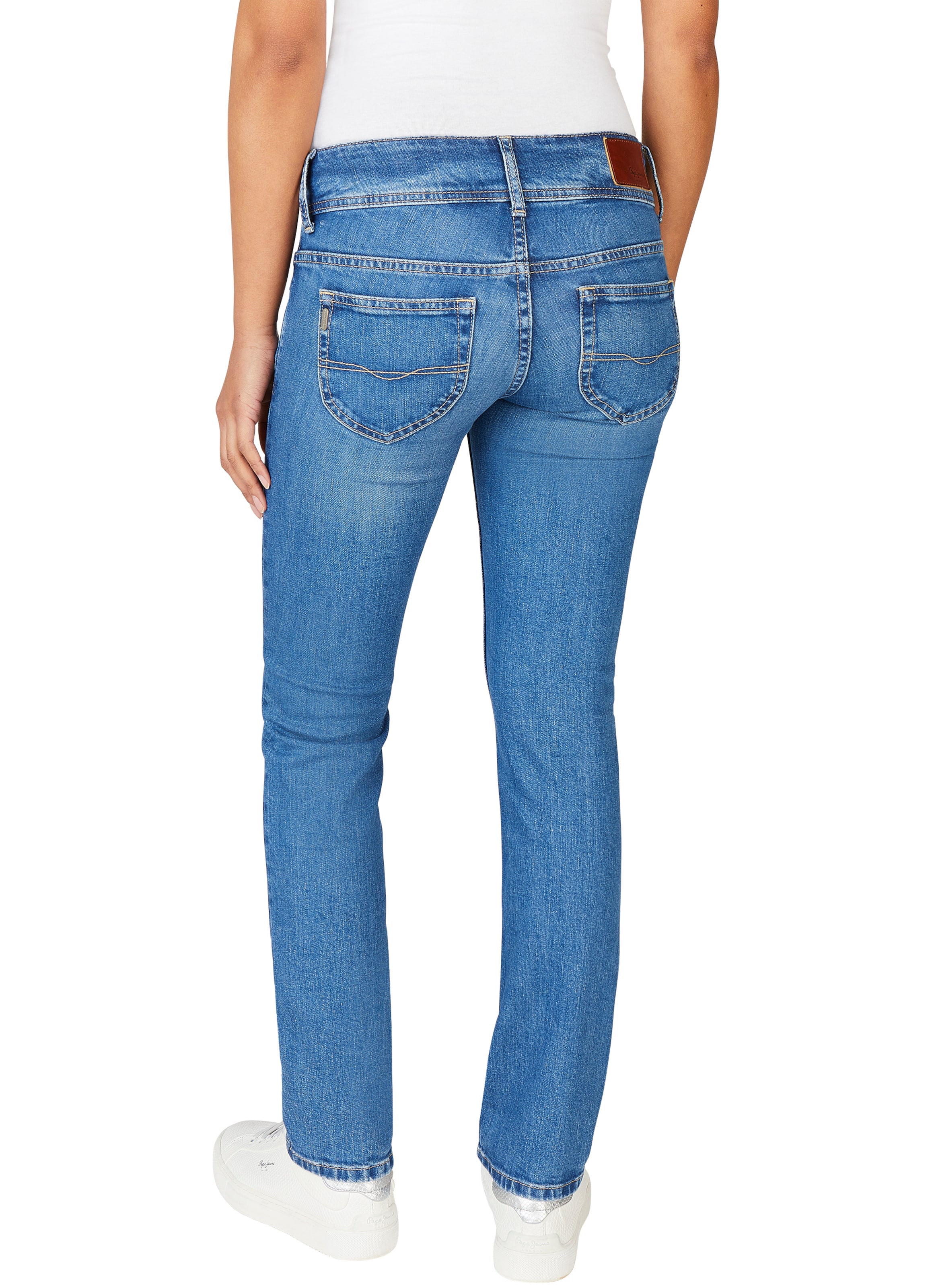 Coupe slim Jean 'Venus' Pepe Jeans en bleu