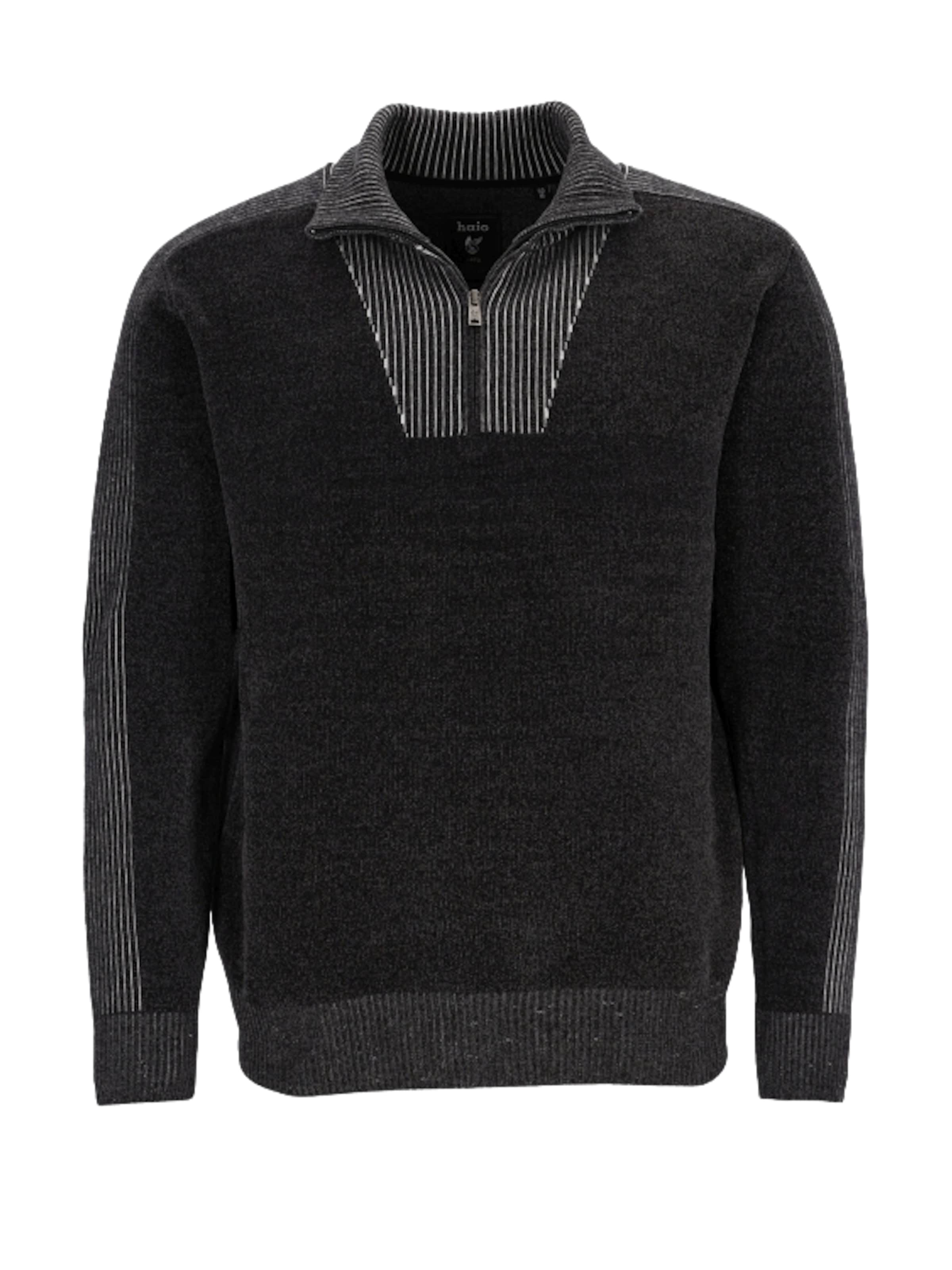 Pull-over 'Chenille' HAJO en gris : devant