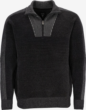 Pull-over 'Chenille' HAJO en gris : devant