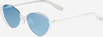 Ochelari de soare de la McQ Alexander McQueen pe albastru: față