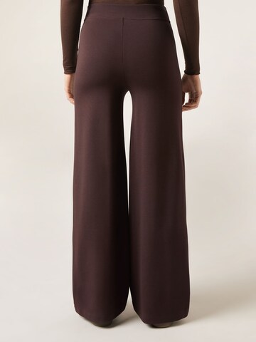 CALZEDONIA Flared Pants in Brown