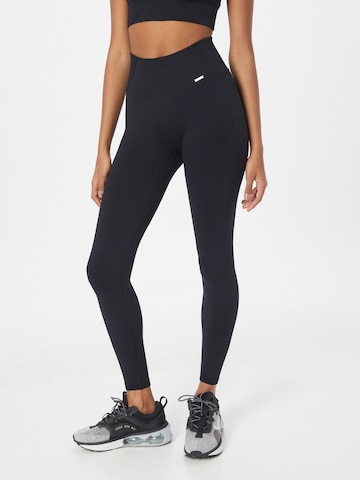 aim'n Skinny Sportbyxa 'MOTION SEAMLESS' i svart: framsida