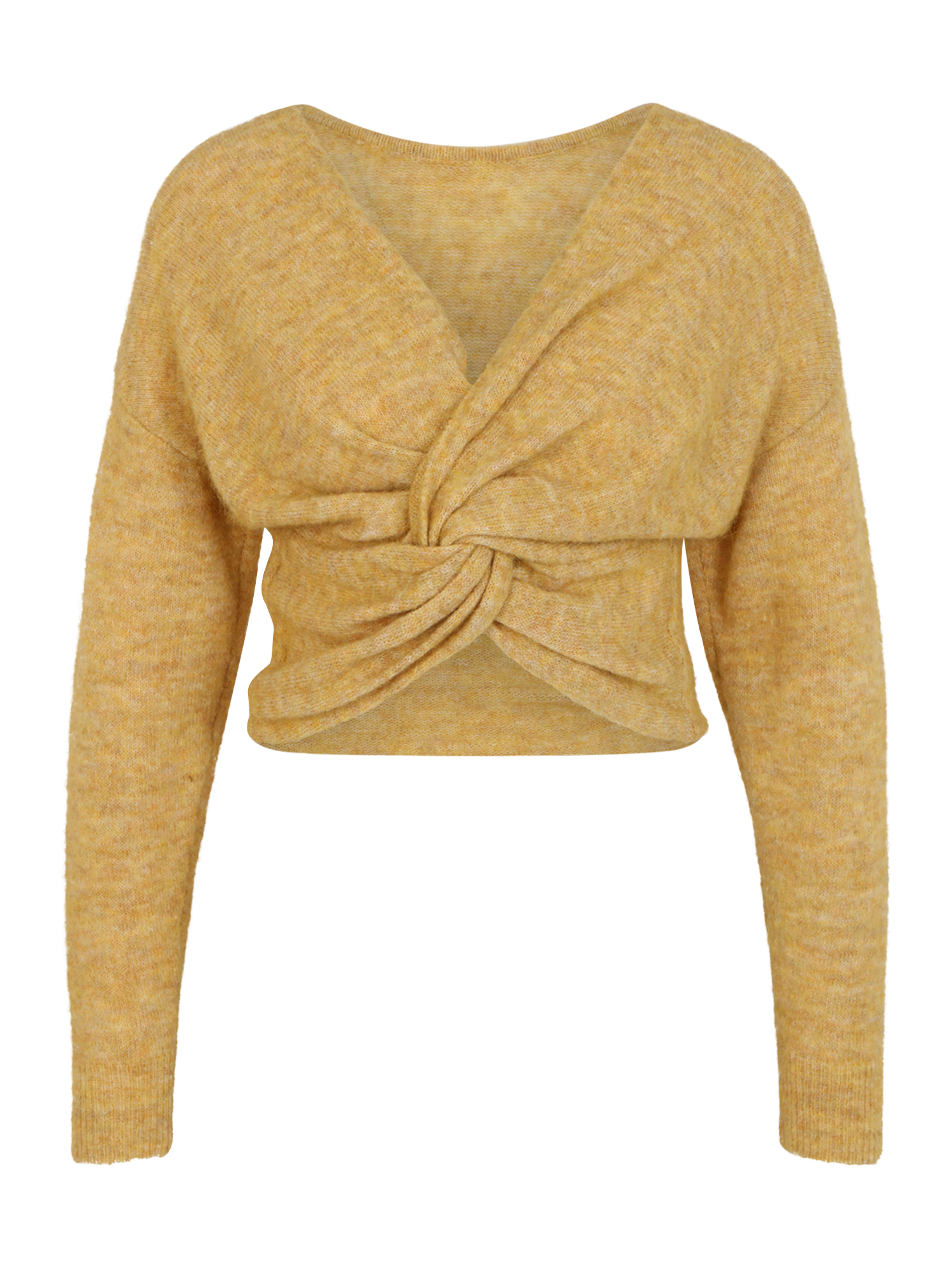 Swetry & dzianina VvHnp OBJECT Petite Sweter JULIE w kolorze Musztardowym 
