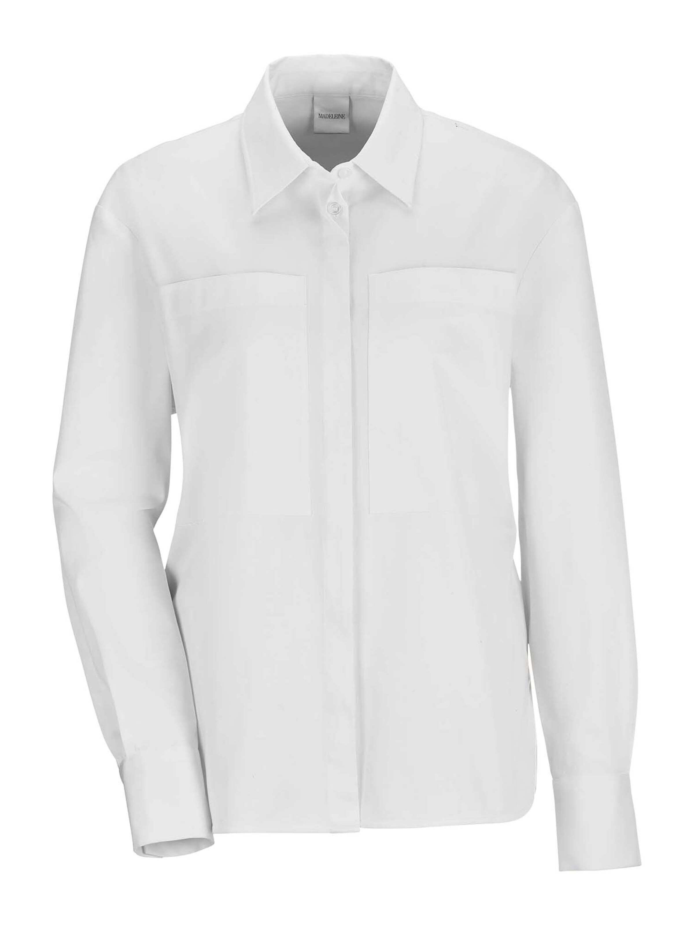 MADELEINE Bluse in Weiß: Vorderseite
