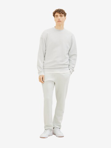 TOM TAILOR DENIM Sweatshirt in White