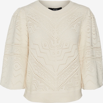 VERO MODA Trui 'Bernadette' in Beige: voorkant