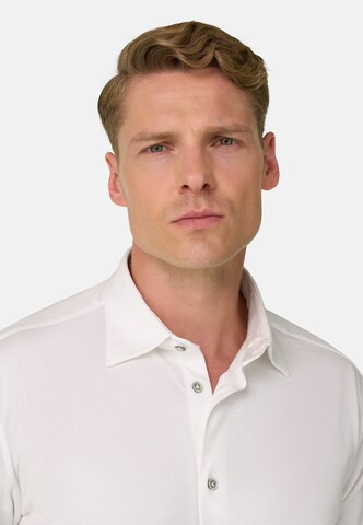 Boggi Milano Regular fit Button Up Shirt in White: front