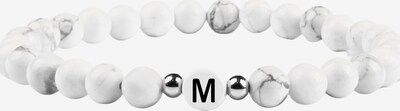 GOOD.designs Armband 'Ab-Weiss-M' in schwarz / weiß, Produktansicht