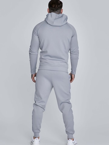 SikSilk Tracksuit 'Hoodie And Joggers Set' in Grey