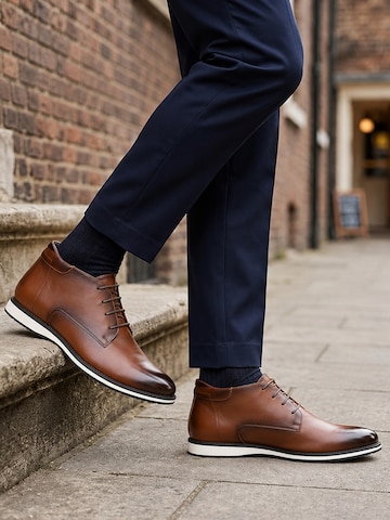 ALLTHEMEN Lace-Up Shoes 'Schutz' in Brown