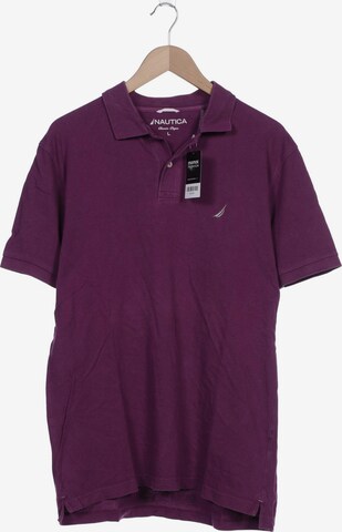 NAUTICA Poloshirt L in Lila: predná strana