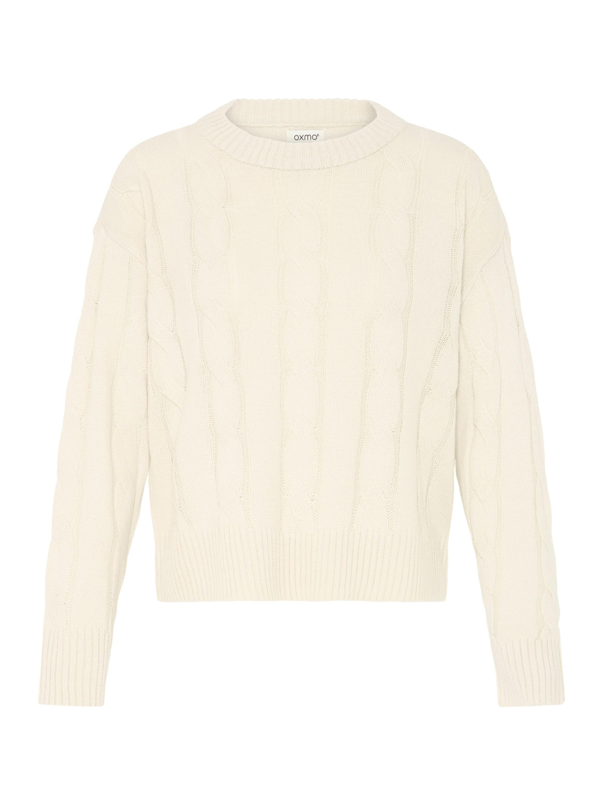 Oxmo Strickpullover ' OXFKIMNI ' in Beige: Vorderseite