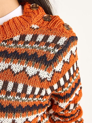 Bianco Lucci Sweater in Orange