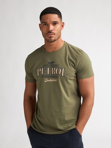 Petrol Industries Shirt in Groen: voorkant