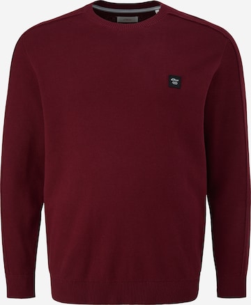 s.Oliver Men Big Sizes Sweater in Red: front