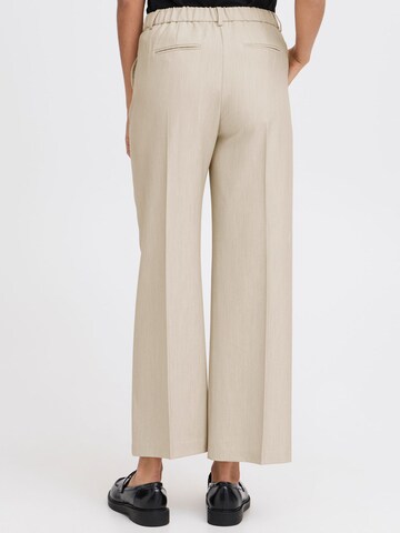 b.young - Loosefit Pantalón chino ' BYDANTA WIDE LEG PANTS 2 CROPPED ' en marrón