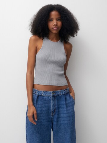 Pull&Bear Knitted top in Grey: front