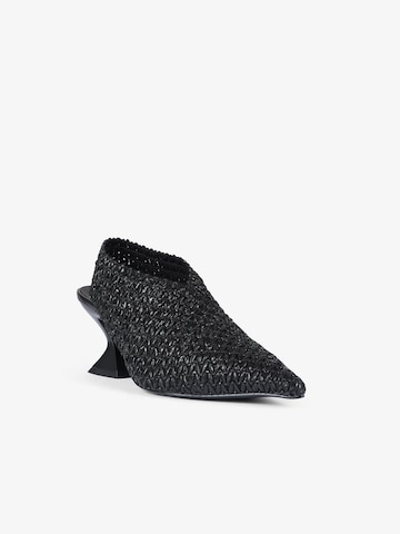 Sandalo di Jeannot in nero: frontale