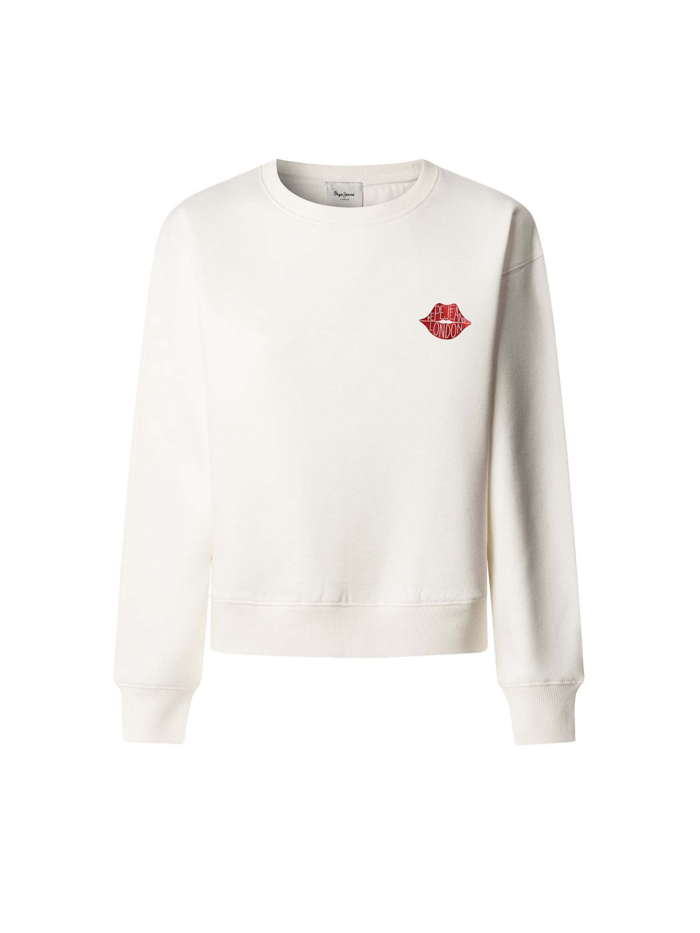 Pepe Jeans - Sudadera 'Letha' en blanco: frente