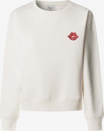 Pepe Jeans - Sudadera 'Letha' en blanco: frente