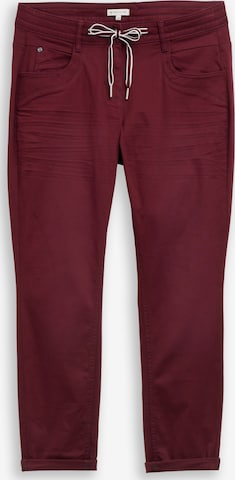 TOM TAILOR - Pantalón en rojo: frente