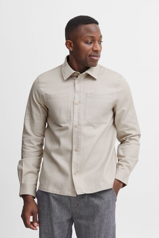 Casual Friday Regular fit Button Up Shirt 'Anton' in Grey: front