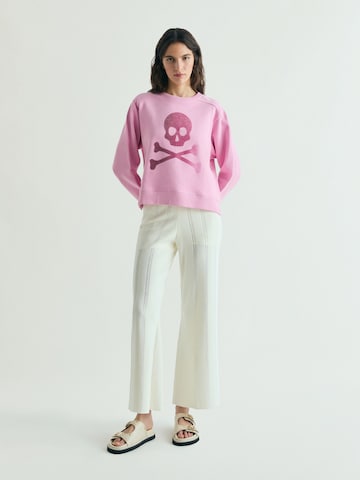 Scalpers Sweater 'Caviar Skull' in Pink: front