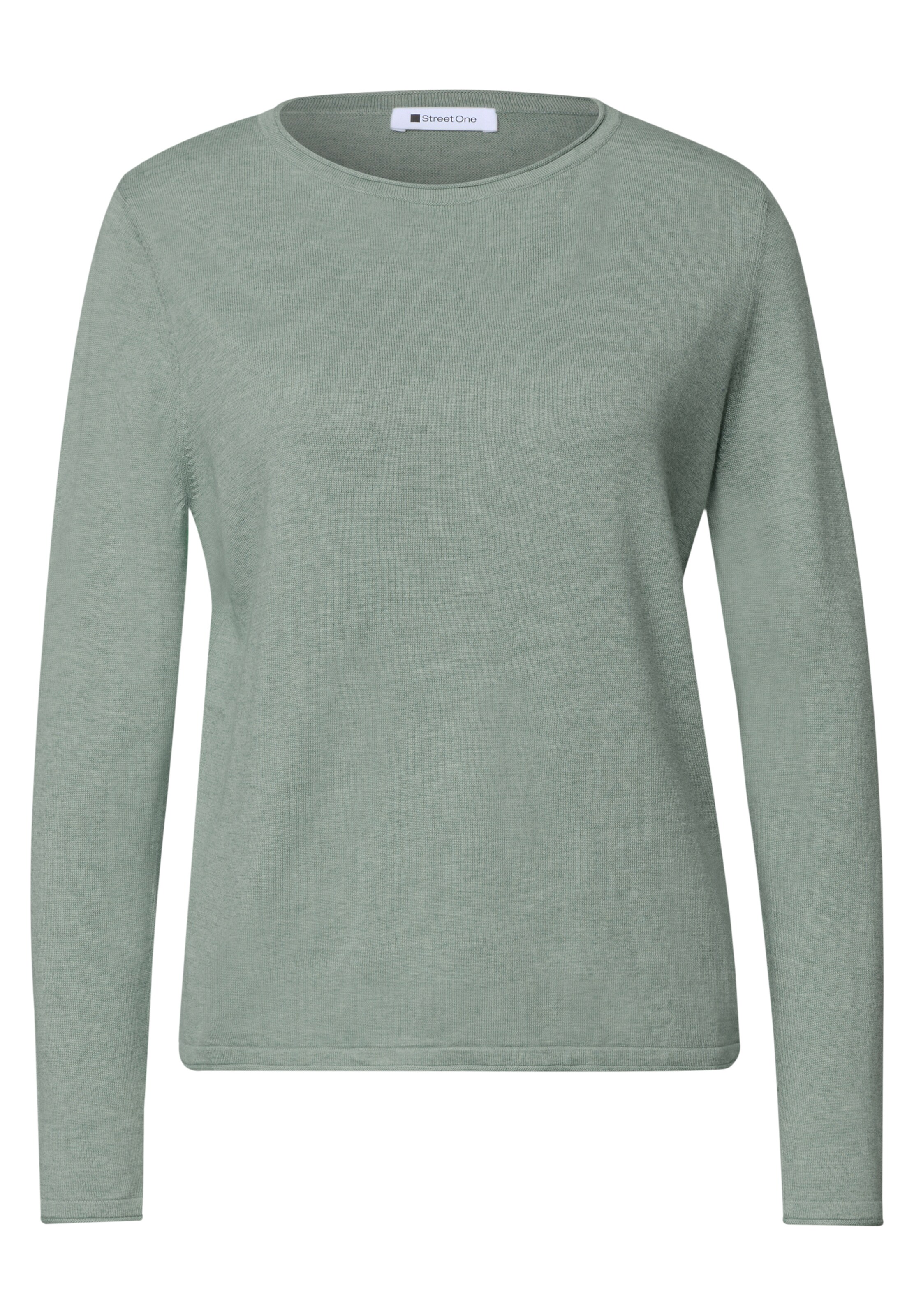 STREET ONE Sweater in XS in mottled green, Item view